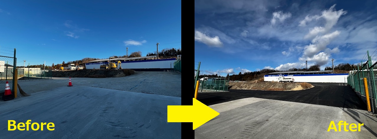 【瀬 戸 市】　駐車場の舗装工事